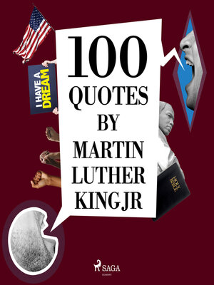 cover image of 100 Quotes by Martin Luther King Jr
